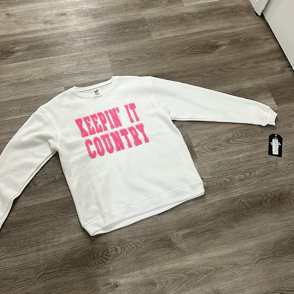 Brand new with tags “Keeping It Country” sweater size Medium regular $69.95